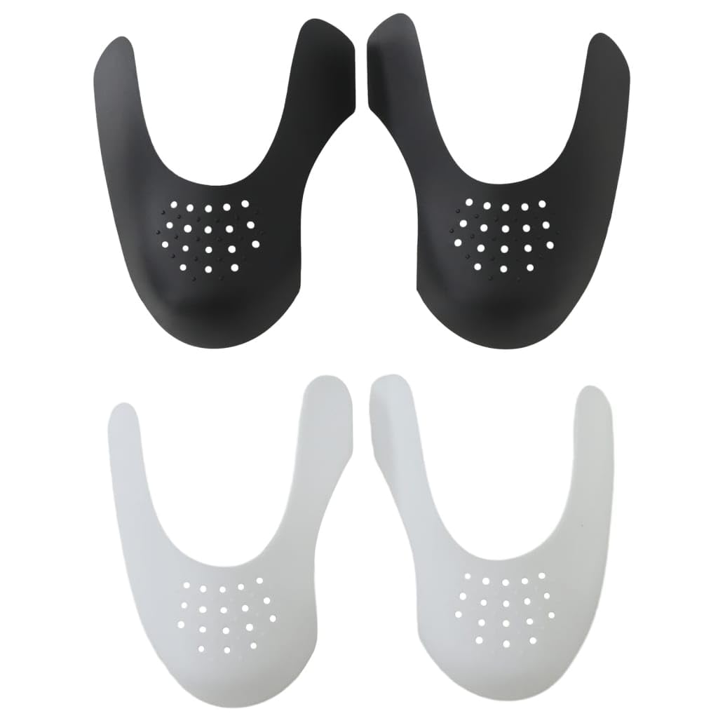 Mangloder - Protector antitorceduras para zapatos (2 pares, plástico, horma de zapatos Dehner para EU 41-47, protección antiarrugas para alisar, secar y ajustar, para zapatillas, zapatos de tacón y