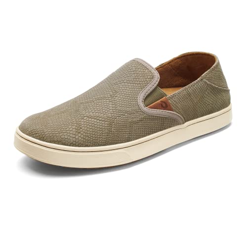 Image of OluKai Ho'opio Leather Women's Beach Sandals, Full-Grain Leather Flip-Flop Slides, Modern Low Profile Design & Comfortable Fit