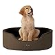 Feandrea Hundebett, Hundekorb, Wendekissen, 83 x 63 x 27 cm, braun PGW032K01