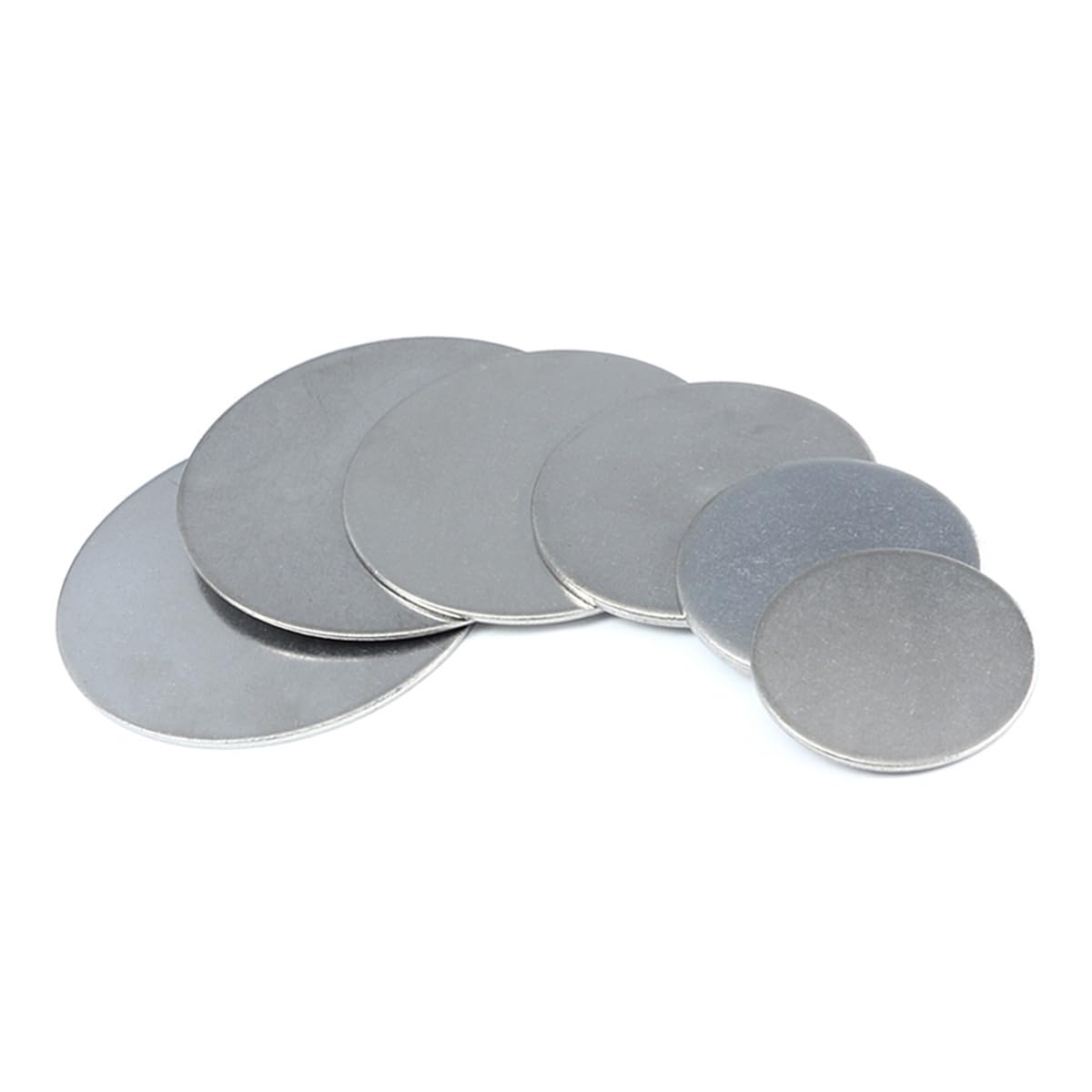 20Pcs 304 Stainless Steel Round Plate Sheets Diameter 15mm-18mm Thickness1-3mm Metal Solid Flat Disc Blank for DIY Crafts Industrial Stamping(16 * 1mm