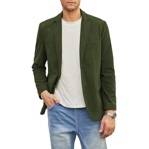 Elegancity Men's Slim Fit Corduroy Blazer Cover