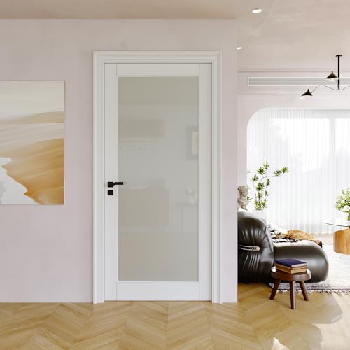 JUJUBON 36x80 Frosted Glass Door Slab