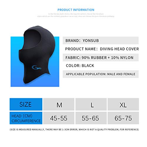 Diving Hood - Neoprene Wetsuit Dive Hood 3Mm 5Mm For Men Women Dive Cap Surfing Thermal Hood For Water Sports #TOP3
