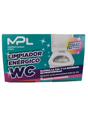 MPL Desinfectante WC Polvo, Limpia y Blanquea - 6 Sobres