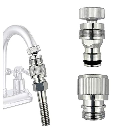 Dishwasher,washer Snap Coupling Adapter,shower hose, garden hose(3/4GHT) quick connection, for Bathroom/kitchen,sink to hose adapter Faucet Hose Adapter,Sink Quick-fit Attachment (Quick-Connect)