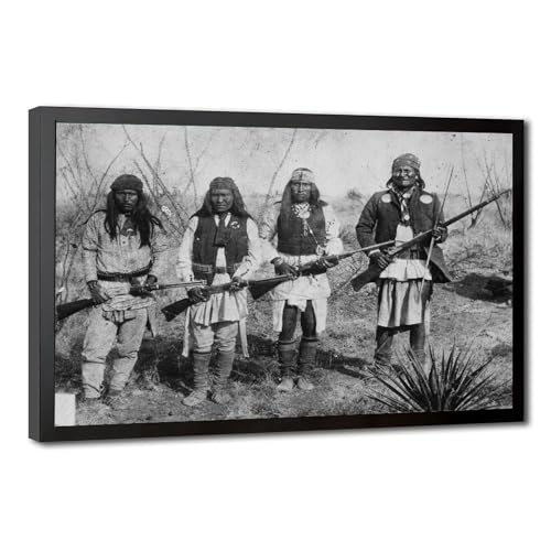 Poster Geronimo impression sur toile de qualité supérieure avec cadre suspendu