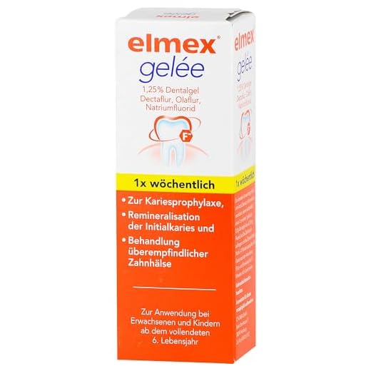 elmex gelée Fluorid Zahnpasta, zum Schutz vor Karies und schmerzempfindlichen Zähnen, 25 g Gel