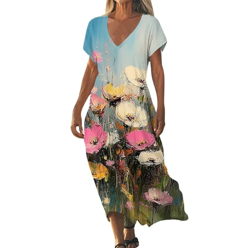 Robe en lin respirante et fluide à imprimé ethnique chic