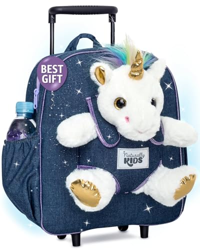 Unicorn Luggage for Kids with Removable Toy
