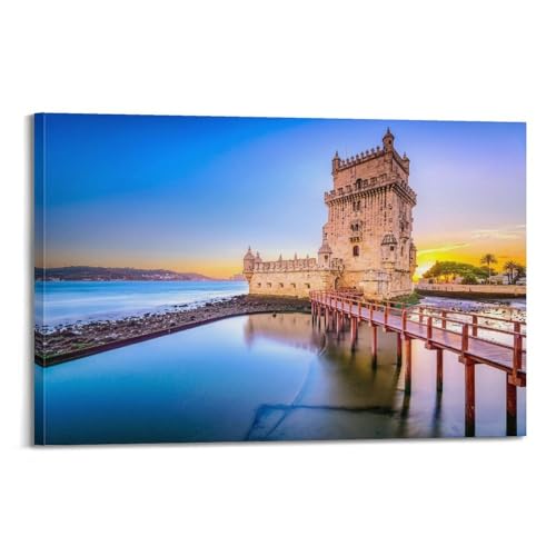 Affiche murale moderne deco salon tableau panoramique toile 40x60 cm avec cadre