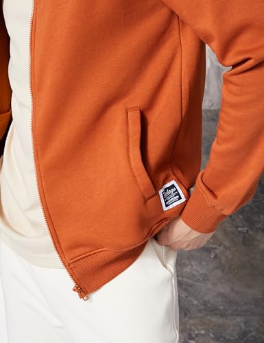 Image of Amazon Brand - Symbol Women's Men's Cotton Blend High Neck Fleece Sweatshirt (Available in Plus Sizes)