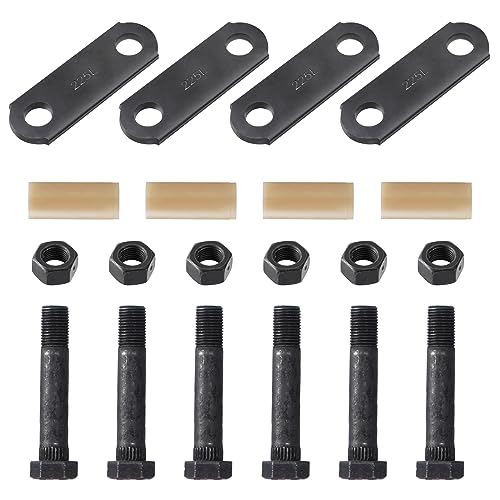 Racewill Trailer Shackles Kit (2-1/4' Trailer Shackle Straps 225), Used On Dual-Axle Systems, Tandem Axle Trailer Kit for Double Eye Spring (3,500 lbs-7,200 lbs Axles)