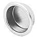 Slide-Co 164423 Closet Door Finger Pull, 3/4-Inch, Solid Brass, Satin Nickel,(Pack of 4)