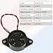 4PCS SFM-27-W Beep Tone Alarm Ringer, DC 3-24V 90dB Active Piezo Electronic Buzzer, Black Continuous Beep Speaker, Electronic Buzzer Alarm Sounder Sound Beep ﻿