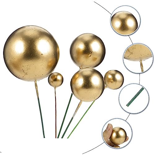 VILLFUL 30 Peças bola de espuma decoração light she enfeites de topo de bolo inserção de balão de bo