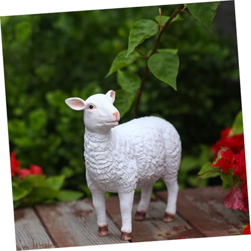 Mouton en résine solide GALPADA statue résistante aux intempéries