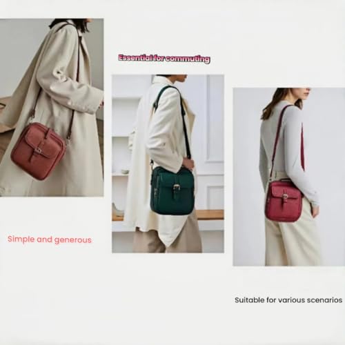 Crossbody bag Crossbody bag, large shoulder bag with 10 card slots, anti-theft bag, built-in vintage faux leather wallet3