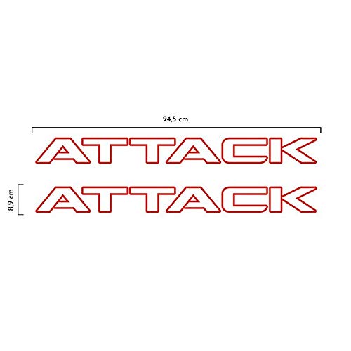 Kit Faixa Frontier Attack Modelo Original Adesivo Vermelho