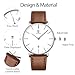 BEN NEVIS Watch, Mens Watch, Minimalist Fashion Simple Wrist Watch Analog Date with Leather Strap