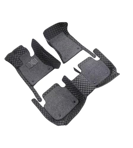 Image of Auto Hub 7D Car Floor Mats Compatible with Maruti Victoris, Leatherette, 100% Waterproof & Washable, Victoris Car 7D Floor Mat, Black