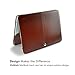 ZinMark 13 Inch Laptop Cover Leather Case, Compatible with 13.3 Inch MacBook Air A1369 and A1466, Anti-Scratched PU Leather - Brown