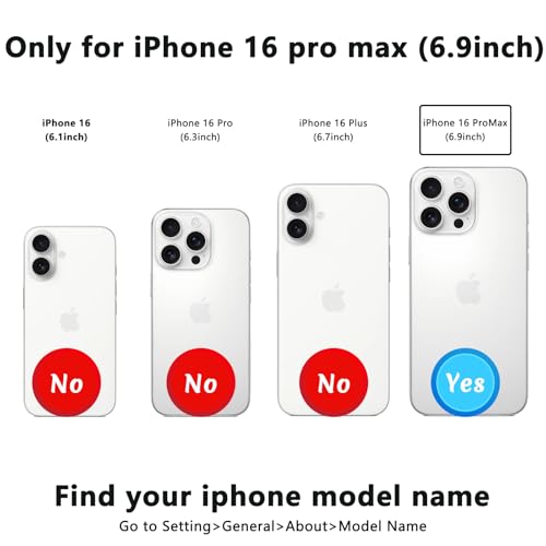 Étui antichoc iPhone 16 Pro Max évitant les rayures d'écran avec double aimant et support