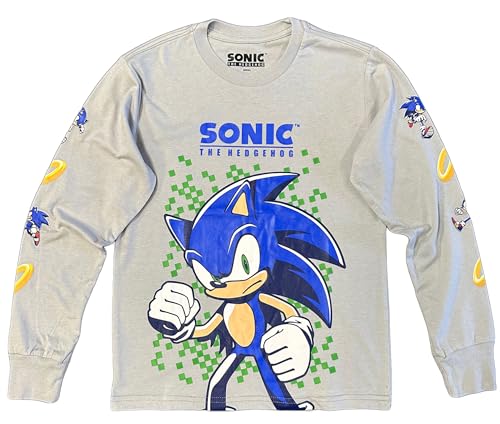 SEGA Sonic The Hedgehog Little & Big Boys Long Sleeve Shirt4