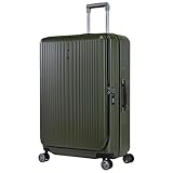 [ヒデオワカマツ] キャリーケース スーツケース キャリーバッグ 軽量 リッド 横開き 拡張 機内預け入れ可能 101(116)L 大型 大容量