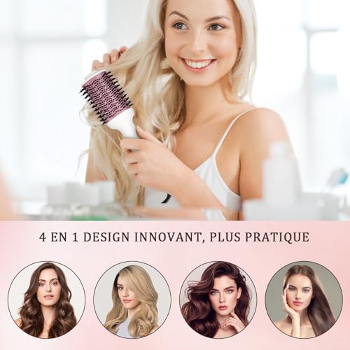 Brosse seche cheveux gain de temps pour matins presses