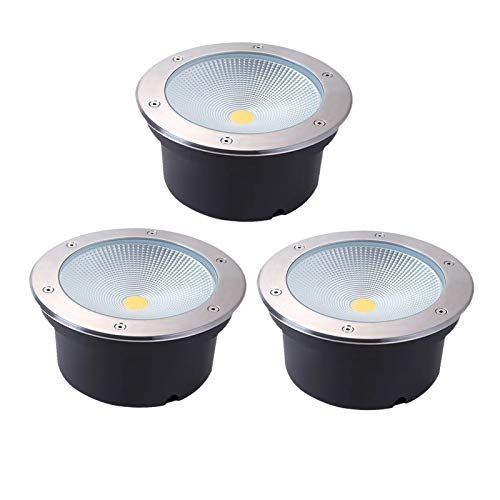 WZYJLyds Faretti Incasso Esterni Impermeabile IP67 AC85-265V all'aperto Giardino terrazza Faretto da Incasso Luce Bianca Calda 10 Potenza (Colore : Bianco Caldo, Misurare : 30W)