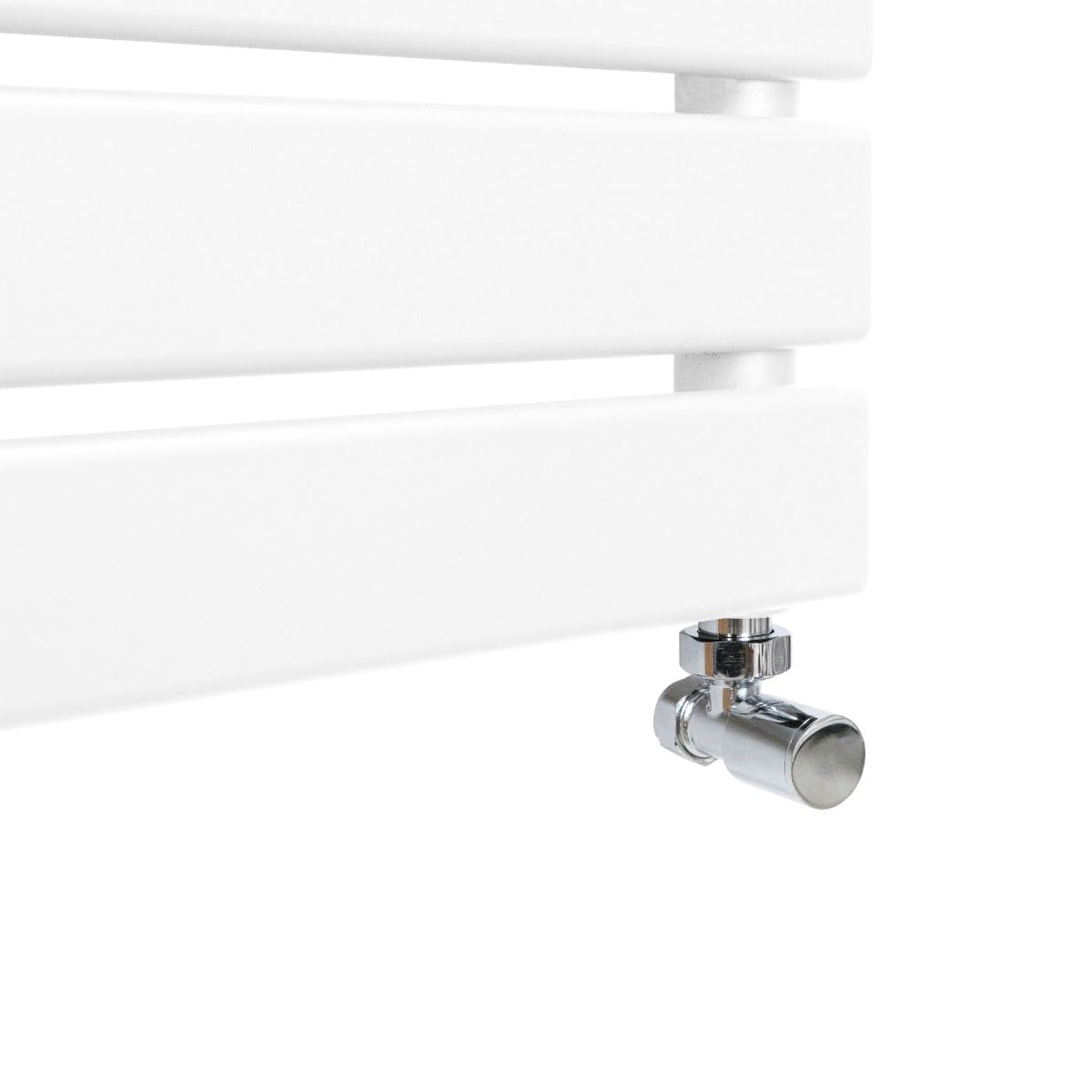 Radiador Toallero Panel plano | 1200 mm x 500m |Blanco | Acero Primera Calidad | Certificado CE: CE y UKCA | Kit de Fijación y Cepillo de Limpieza GRATIS | Calefactor