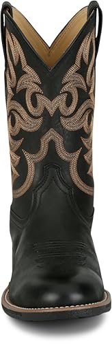 Justin Jasper 11" Western Boot - Men's Genuine Leather Cowboy Boots with Classic Embroidery, Durable Sole for Ranch4