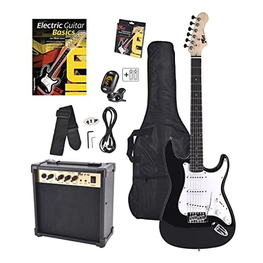 Volt EG100 E-Guitar Set - Set básico con guitarra eléctrica, amplificador, guía de aprendizaje y accesorios