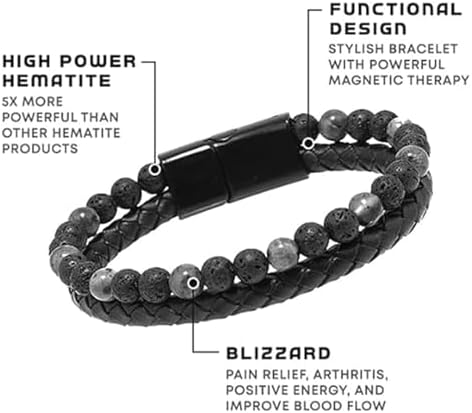 Men and Women's Natural Agate Stone Leather Bracelets for Lymph Detox and Chakra Health by Humanic+ Pro Maxhematie 5 41FQrI7R0dL. AC