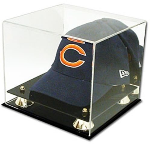 Collectible Deluxe Acrylic Cap Baseball Hat Display Case - With Mirror