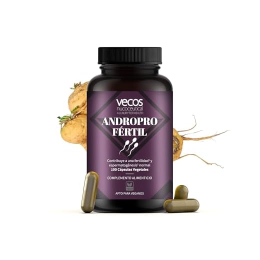 AndroPro Mejora la Fertilidad Masculina | Suplemento con Maca, L-Carnitina, Coenzima Q10 y Vitamina C y E | Aumenta el Libido y la Calidad del Esperma en Hombres