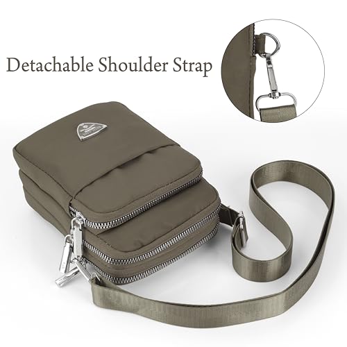 Image of J I Women's Small Cross-Body Phone Bag Stylish Mobile Cell Phone Holder Pocket Purse Wallet Sling Bag Mini Shoulder Bags