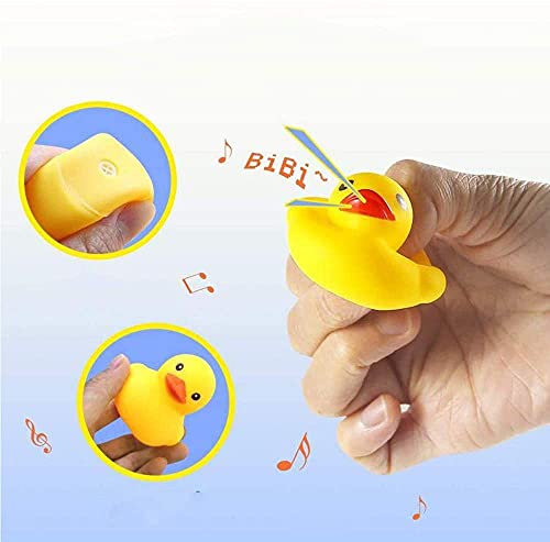 Umbresen Yellow Rubber Ducks Preschool Bath Toys Bathtub Duckies Gift For Baby Shower Infants Toddlers Car Pool Float Halloween Adults Party Favors Carnival Decorations (Small Yellow 2.2''-12Pcs) #TOP4