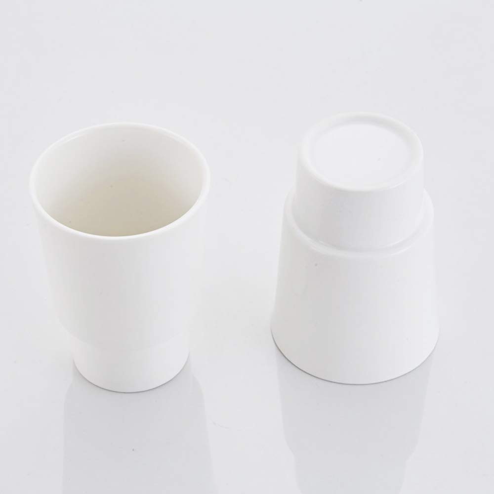Soporte para cepillo de dientes montado en la pared con 2 vasos de cerámica, soporte para vaso de pasta de dientes, soporte organizador de encimera de baño, accesorios de baño de latón (bronce