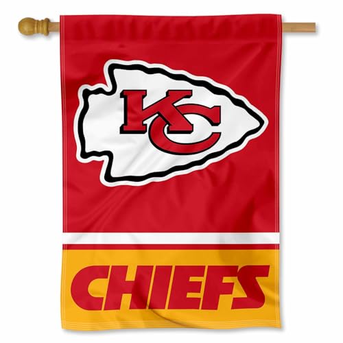 KC Chiefs Two Sided House Flag WinCraft grand pavillon usa