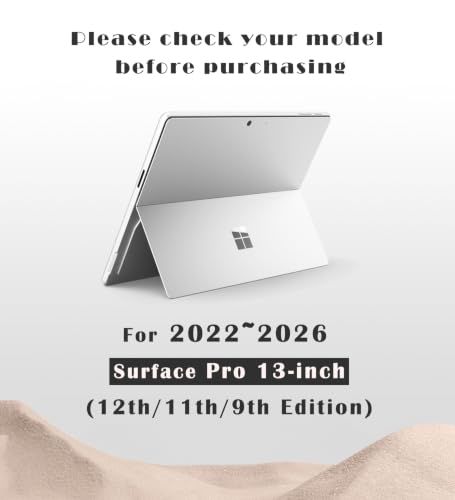 Calcomanía para Surface Pro libre de burbujas funda vinilo mate antiarañazos 13" 3