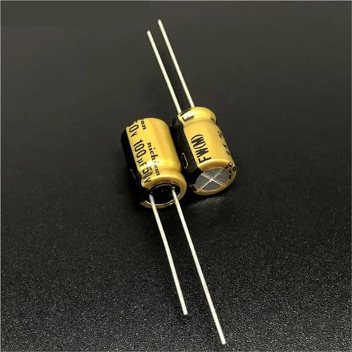 Condensateur électrolytique 100µF 50V composant électronique audio HIFI 8x11.5mm