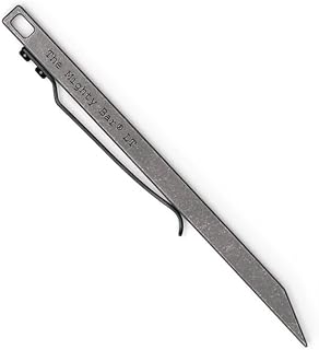 The Mighty Bar LT, Long Titanium Edition Pry Bar Tool, Stainless Steel Pocket Clip for EDC Made by Gear Spool