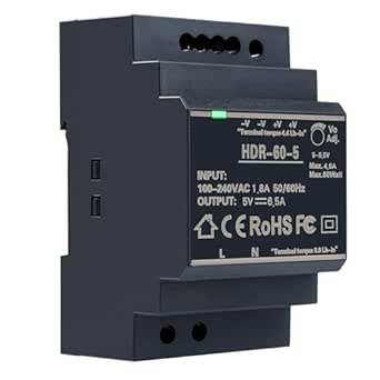 Hutschiene Netzteil 5V 32.5W - DIN Rail Trafo Für Industrie & LED