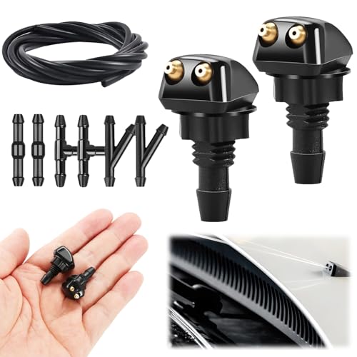 KAYEF Kit di Ricambi per Lavavetri Auto - 22 pezziBosch Lavavetri, Spruzzatore Acqua, Tubo Silicone, per un'impeccabile Manutenzione del Tergicristallo
