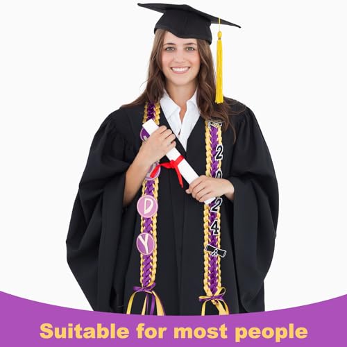 image for Geegoods Graduation Leis Customized Class of 2024 Graduation Ribbon Mo