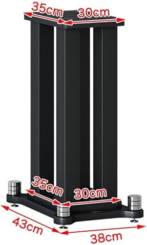 スピーカー台・スタンド2個のユニバーサルブックシェルフスピーカースタンド、スチールコラム付き、高さ20〜80cm、オプションの高さの木製ラップアラウンドフロアスタンド、滑り止めパッド付き卓上モニタースピーカースタンド フロアスタンド(70cm)