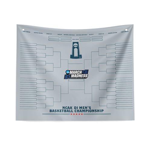 Northwest NCAA DI Mens Basketball Championship March Madness Wall Hanging with Grommets 50X60 Inches