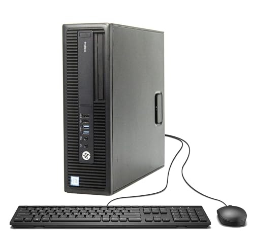 HP Prodesk 600 G2 SFF-Desktop-PC, Intel Core i5-6500, 8 GB RAM, 256 GB SSD, US-Tastatur, WiFi, Bluetooth, Windows 11 Pro (Generalüberholt)