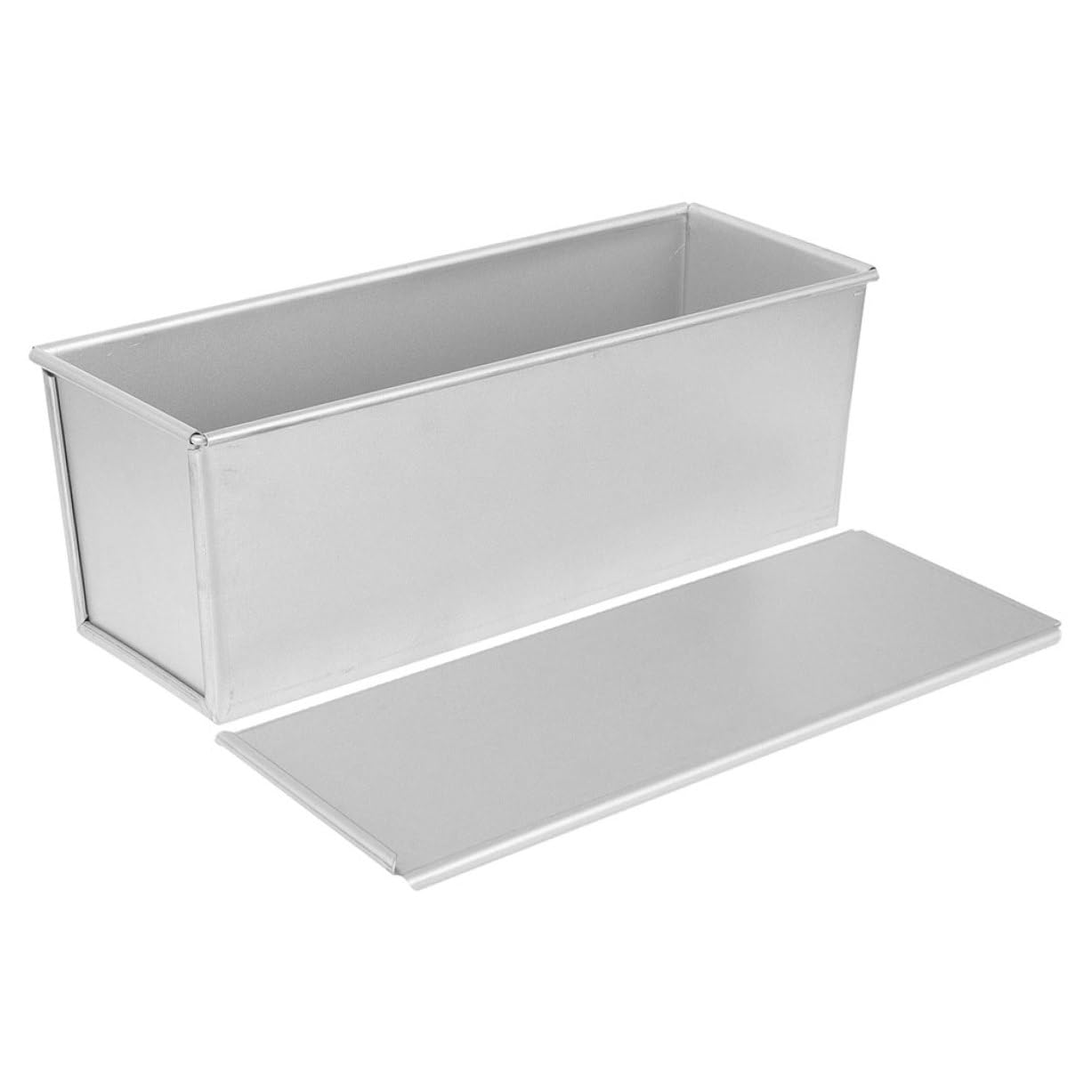 Toyvian Loaf Tin mit Abdeckung Brotbackform mit Glattem Rand für Toast Sandwich Backen Antihaftbeschichtetes Kastenform Backtopf für Zuhause und Geschenke